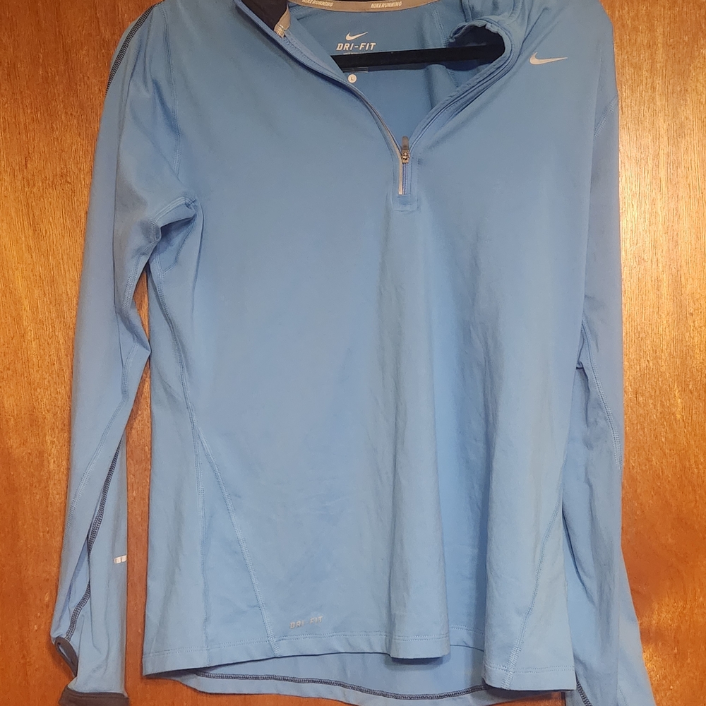 Nike Women's Dri Fit Half Zip Element Running Long Sleeve Top Shirt L